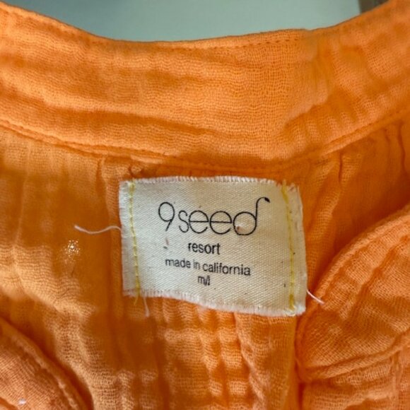 NWOT 9 Seed Tangerine Orange Sleeveless Tunic - Size M/L - Picture 3 of 6